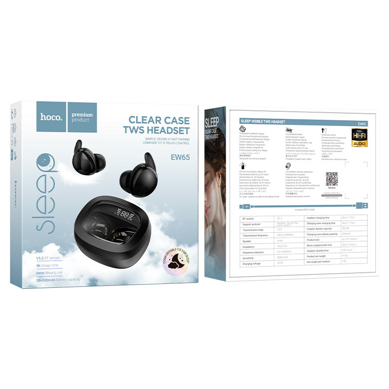 Hoco EW65 Shadow True Wireless Earbuds Hoco EW65 Shadow True Wireless Earbuds